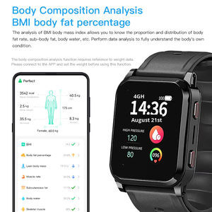 <span class=keywords><strong>Montre</strong></span> connectée médicale avec pompe à air, mesure de la pression artérielle, réseau 4G, positionnement, ECG, fréquence cardiaque 24h/24, détection à distance, santé, sommeil, SOS - Product Image 3