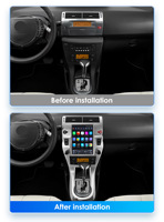Radio de Coche Android CARUPEZ de 9.7 Pulgadas para Citroen C4/C-Quatre/C-Triomphe 2004-2012, 8 Núcleos, Estilo Tesla Vertical, GPS Integrado