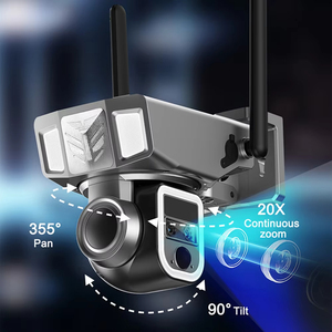20x Zoom camera giám sát ngoài trời an ninh Hệ thống camera nhà báo động WIFI năng lượng mặt trời Camera An Ninh với PTZ và hai chiều âm thanh - Product Image 4