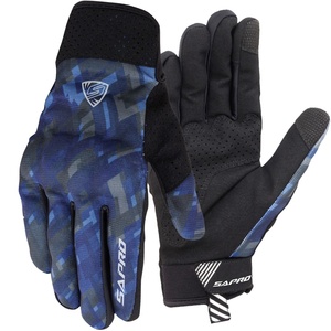 ถุงมือตาข่ายรถจักรยานยนต์ที่ทำจากผ้ายืดสี่ทางและหนังสังเคราะห์ถุงมือนุ่มสบายสำหรับการขับขี่ในเมือง - Product Image 3