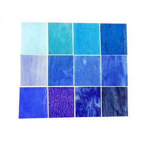 CHICSHIS 10 feuilles de <span class=keywords><strong>vitrail</strong></span> assorties, bricolage, 4x6 pouces, art déco, finition brillante, mosaïque opale, pack de carreaux, projet de verre <span class=keywords><strong>Tiffany</strong></span> - Product Image 1