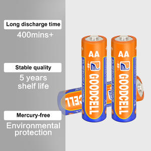 GOODCELL 오래 지속되는 1.5V <span class=keywords><strong>AA</strong></span> LR06 가전 제품 LR06 용 알카라인 배터리 <span class=keywords><strong>Aa</strong></span> 배터리, 크기 5, No. 5 <span class=keywords><strong>AA</strong></span> 배터리. - Product Image 1