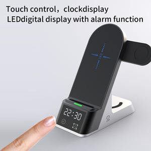 6 in 1 kabelloses ladegerät Wecker für iphone 15 led Anzeige Licht multifunktionales ladegerät trendprodukte 2024 neu eingetroffen - Product Image 5