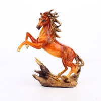 Sculpture de cheval au galop en résine personnalisée, figurine de cheval sauvage trotteur, décoration de table pour la maison ou le bureau, idée de cadeau d'affaires
