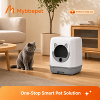 Hippo Smart Cat Litter Box MAX CH-ICB019max01, litière automatique autonettoyante pour chat, contrôle par application, réservoir de 9L, espace de 80L