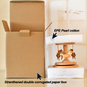 Caja Musical de Madera con Melodía Personalizada de Anime Totoro, Decoración Musical de Manivela, Venta al por Mayor - Product Image 6