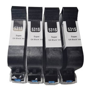 Haute Qualité 42ML Séchage Rapide En Ligne Emballage <span class=keywords><strong>Code</strong></span> Machine <span class=keywords><strong>De</strong></span> Codage Thermique Jet Blanc Rechargé Cartouche D'encre Noire - Product Image 5