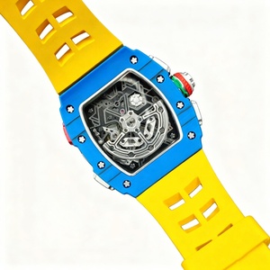 นาฬิกาโครโนกราฟจักรกลทรงสี่เหลี่ยมสำหรับผู้ชายรุ่นใหม่ RM65-01 ปี 2026 พร้อมพลังงานสำรอง สายคาร์บอนไฟเบอร์คุณภาพสูง ดีไซน์สีสันสดใส - Product Image 3
