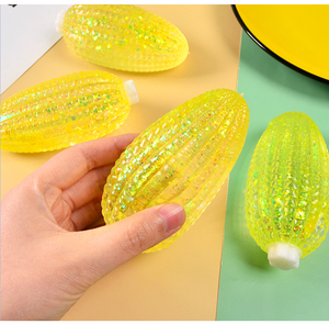 Jouets Squishy en forme de légumes et de fruits, très demandés : Cube anti-stress en forme de maïs, Balle à presser en maltose, Jouets sensoriels - Product Image 4