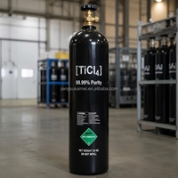 Tétrachlorure de titane (TiCl4) de haute pureté pour le dépôt de films minces en semi-conducteurs, bulleur en acier inoxydable de 10 L
