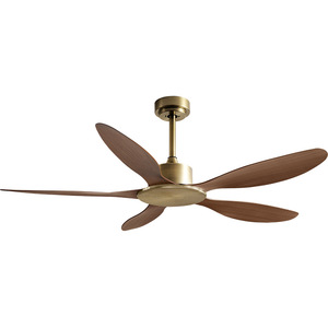 天井ファンLEDシンプルローズゴールドデザイン派手なプラスチックリモコン付き - Product Image 5