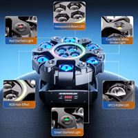 Projecteur mobile 150W Beam DMX à commande vocale, 6 bras, 4 Bee Eye, tête mobile RGBW rotative, lumière laser disco pour DJ, soirée, boîte de nuit, scène
