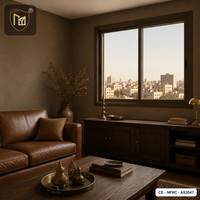 Fenêtre en aluminium Heritage Living 2,0 mm avec verrouillage multipoints, résistante aux intempéries, insonorisée, isolation thermique, norme énergétique Star, extérieur, hôtel