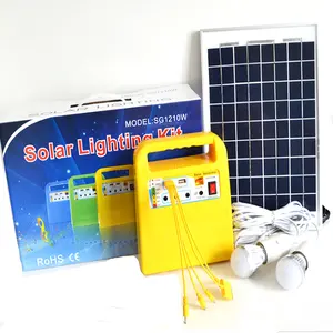 12vdc zonne-energie kit Suppliers-Zonne-energie Generator Voor Thuisgebruik Mini Solar Home Verlichting Kit Solar Dc Led Verlichting Oplaadbare Led-lampen Zonne-energie opslag