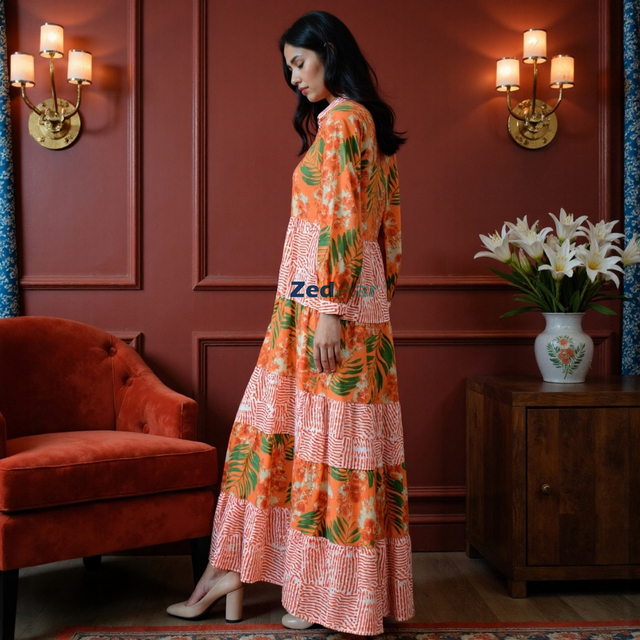 fashion frock dress Long Dress New Fashion Frock Design Women's Chiffon Maxi Dress New Arrival