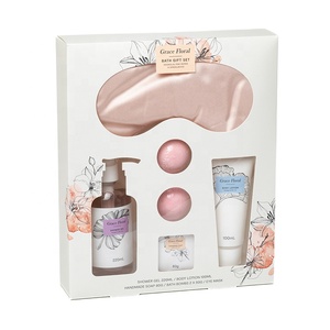 Ensemble cadeau de spa pour femmes, très vendu, luxueux, contenant un gel <span class=keywords><strong>douche</strong></span>, une lotion pour le corps, des bombes de <span class=keywords><strong>bain</strong></span> et un masque pour les yeux. - Product Image 4