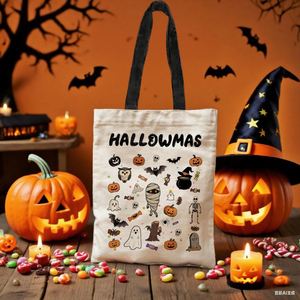 Customized Halloween Canvas Bagsfestival <b>Gift</b> Canvas Bagspumpkin Candy Bagscustomized Canvas Bags - Product Image 4