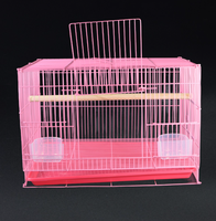 Grande cage à oiseaux galvanisée, cage de reproduction pour perruches, cage pliante carrée pour oiseaux d'amour, cage pour animaux de compagnie
