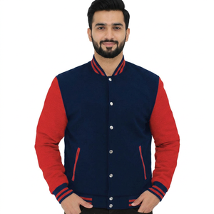 Veste universitaire à prix abordable pour hommes, logo brodé personnalisé, veste de baseball tendance, veste de style universitaire - Product Image 1