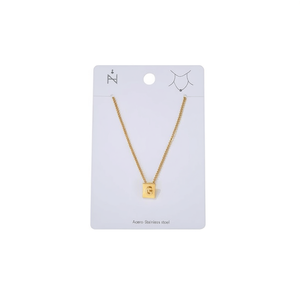 Collana in Acciaio Inossidabile con Ciondolo a Forma di Lettera G 12x14cm, Gioiello alla Moda - Product Image 1