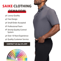 Polo de Golf Liso para Hombre, Logotipo Bordado en 3D, Tejido de Poliéster y Elastano, Corte Regular, Cuello Camisero, Secado Rápido