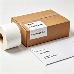 60x40, 40x30 thermal shipping labels, self-adhesive thermal label rolls, thermal labels for transport - Product Image 2
