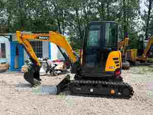 Mini-excavatrice sur chenilles SANY SY35U d'occasion, 3 tonnes, pour l'aménagement paysager et la rénovation urbaine (SANY U25, 26, 30, 35, 55) - Product Image 2