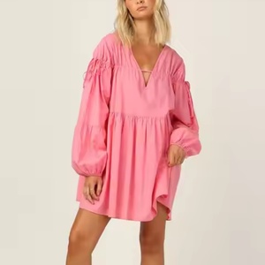 Nouvelles robes d'automne pour femmes, robes décontractées amples et modestes, robes de travail pour femmes, robe en lin de haute qualité à manches longues - Product Image 2