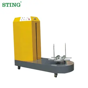 Otomatik küçük kutu havaalanı bagaj plastik streç Film sarıcı sarma makinesi