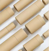 Tube en papier kraft rond vide en gros, tube en papier pour thé en poudre, faible MOQ, emballage multi-tailles, tube en papier