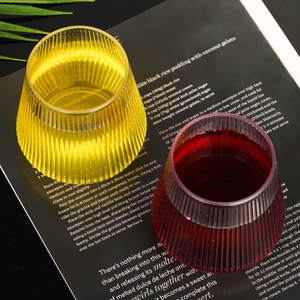 <span class=keywords><strong>Prix</strong></span> d'usine de la tasse à vin en plastique avec emballage personnalisé Impression personnalisée Tasse à boire en plastique PET de 8oz - Product Image 4