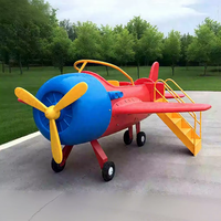 Grand toboggan combiné en forme d'avion pour enfants, jouet en plastique, petit docteur, vente chaude