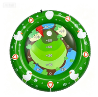 Jeu de golf gonflable transfrontalier en PVC pour enfants, idéal pour l'été et les jeux aquatiques à la piscine