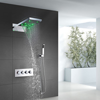 Flèche Nouveau Design Multifonction Panneau Cascade Salle De Bains Pommes De Douche À Pluie Pomme De Douche Led Pommeau De Douche À Pluie