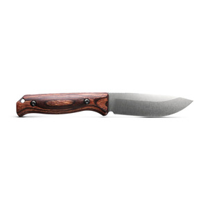 Cuchillo de Caza de Acero de Damasco Auténtico de Green Hills Enterprises con Hoja Fija y Funda de Cuero, Hoja Personalizable para Desollar - Product Image 6