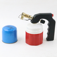 Torche de soudage portable compacte pour camping en extérieur, 190g, avec briquet à flamme jet et brûleur, complète avec souffleur laser au butane