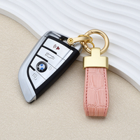 Porte-clés en alliage de zinc de haute qualité, logo personnalisé, impression UV, accessoires en cuir, boucle DIY, porte-clés de voiture, luxe