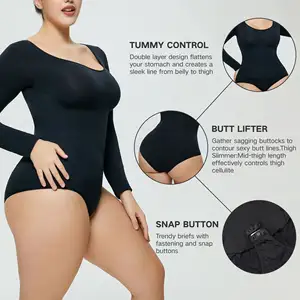 Intiflower BL3279 Colombianas Seamless Shapewear Tops Slim Vest Tummy Control Seamless Bodysuits For Women