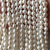 Brins de perles d'eau douce baroques en pierre naturelle de haute qualité de 11-12mm, bon lustre, surface très propre, forme de graisse, visage moins plat