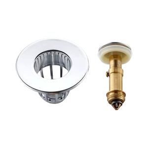 Égouttoir de lavabo <span class=keywords><strong>Bouchon</strong></span> de salle de bain Attrape-drain de cheveux Évier de <span class=keywords><strong>douche</strong></span> Appuyez sur le <span class=keywords><strong>bouchon</strong></span> d'évier en acier de base - Product Image 6