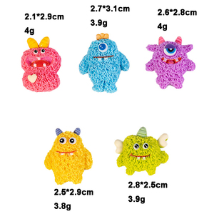 Creative Resin <b>Monster</b> Charm Miniatures Accessories Making Jewelry Hairpin Brooch DIY Handmade Mobile Case Fridge <b>Magnet</b> Bag - Product Image 6