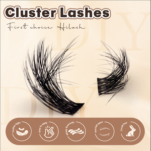 Ekstra büyük küme kirpik doğal ince bant segmenti kirpik DIY kirpik uzatma kiti küme Lashes kiti - Product Image 6