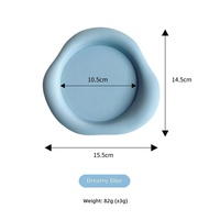 Sous-verre isolant en silicone de qualité alimentaire, texture mate, forme irrégulière épaisse, anti-brûlure