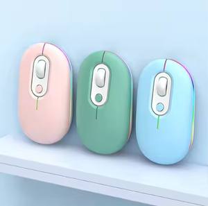 Vendo 2,4G inalámbrico BT de modo dual <span class=keywords><strong>ratón</strong></span> portátil ordenador de escritorio chica cargando <span class=keywords><strong>ratón</strong></span> inalámbrico silencioso para juegos a bajo precio. - Product Image 1