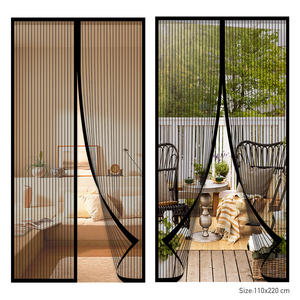 Porte moustiquaire automatique pour animaux de compagnie, anti-insectes, design minimaliste, forme rectangulaire, installation facile pour patio et balcon - Product Image 1