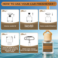 Diffuseur de parfum personnalisé pour voiture, mini purificateur liquide à clipser sur grille d'aération, parfum de voiture, aromathérapie, désodorisant 5ML 8ML