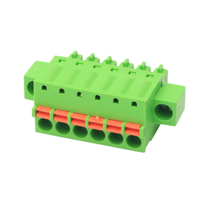 Conector de bloque de terminales enchufable sin tornillos de 3,81mm opcional con brida 15EDGKD-3.81 - Product Image 2