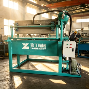 Machine à plateaux à œufs en pulpe écologique, 3000 pièces par heure, pour fournisseur d'œufs biologiques utilisant du papier recyclé - Product Image 1