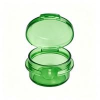 Pot cosmétique transparent jaune bleu rose 1g 3g 5g 10g avec couvercle à clapet, mini flacon de rangement
