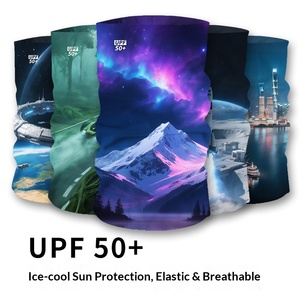 Cagoule multifonctionnelle en soie glacée, masque magique, foulard pour hommes et femmes, protection solaire, cache-cou coupe-vent, écharpe carrée - Product Image 2